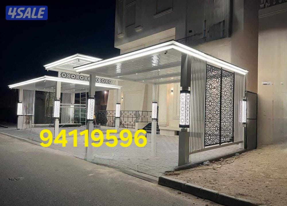 حداد كويتي يقدم مظلات خزانات ومواقف سيارات