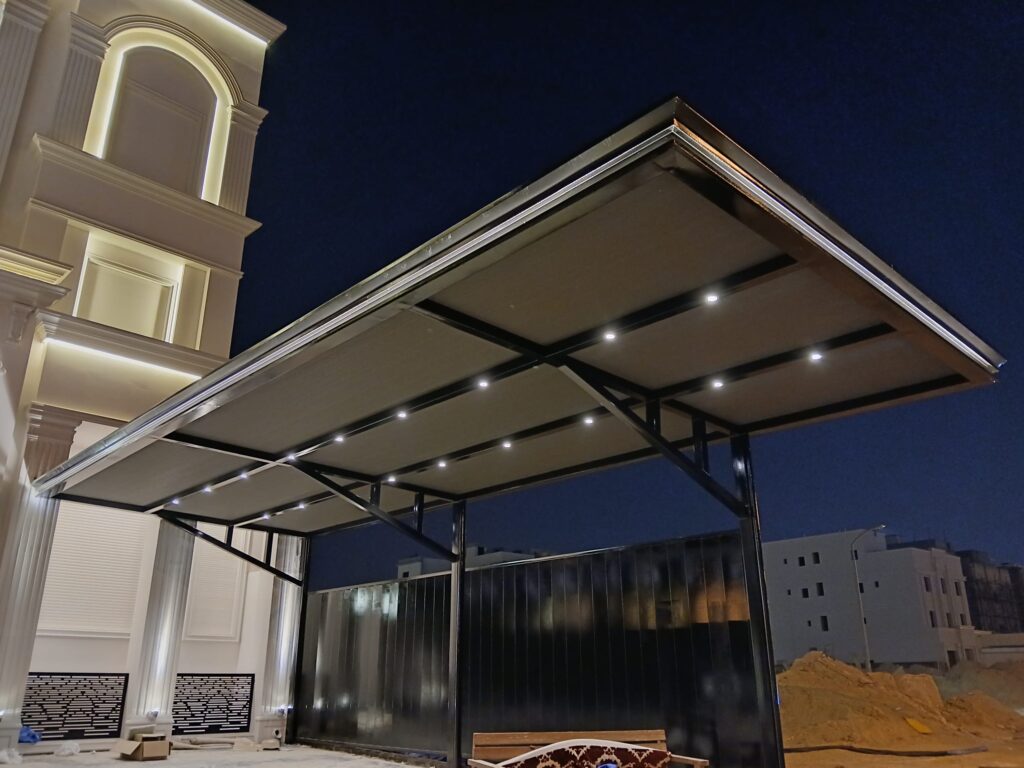 مظلات كيربي للخزانات ومواقف السيارات – تصميم حسب الطلب